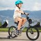 Children’s Bike with Training Wheels and Enclosed Chain Guard, Hand Brake Basket Reflectors